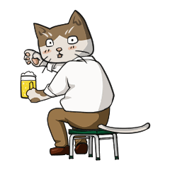 [LINEスタンプ] 猫丸商事の猫社員
