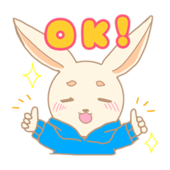 [LINEスタンプ] のほほんうさぎ(オリジナル) 