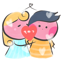 [LINEスタンプ] チェリーヘッドのかわいいラブストーリー/1