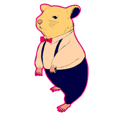 [LINEスタンプ] 紳士ハムスターの優雅な生活 