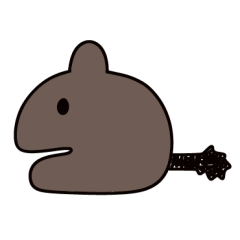 [LINEスタンプ] デグーっぽいなにか 