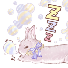 [LINEスタンプ] リアカワうさぎ2