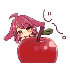 [LINEスタンプ] りんごちゃんのすたんぷ！わん！