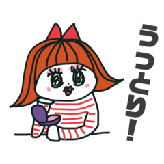 [LINEスタンプ] おかっぱさーちゃん日常スタンプ part2