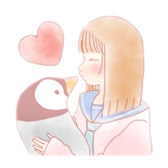[LINEスタンプ] 萌え袖女子ちーちゃん