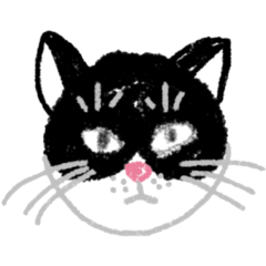 [LINEスタンプ] しろくろの猫