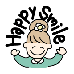 [LINEスタンプ] ハッピースマイル！おしばさん
