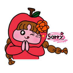 [LINEスタンプ] 酸っぱいリンゴが好き 