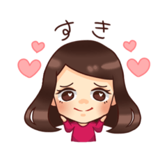 [LINEスタンプ] ボブの可愛い女の子スタンプ