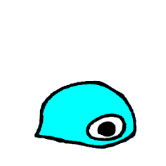 [LINEスタンプ] 水色目玉のメンちゃん2