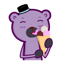 [LINEスタンプ] トップハットを着た紳士のクマ(日常生活2)