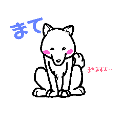 [LINEスタンプ] シロわんこ