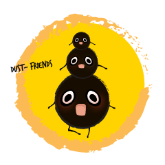 [LINEスタンプ] ほこり友達