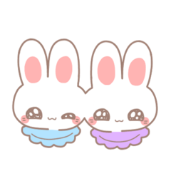 [LINEスタンプ] ばぶうさぎ