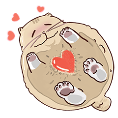 [LINEスタンプ] ガラスの上に座ったにゃん！ 