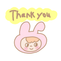 [LINEスタンプ] 着ぐるみうさぎの日常スタンプ