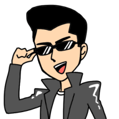 [LINEスタンプ] サングラスと優しい世界