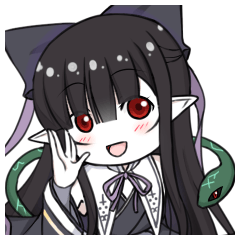 [LINEスタンプ] 鵺の夜々（やや）ちゃん