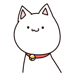 [LINEスタンプ] 丸くて白いネコちゃん 