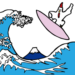 [LINEスタンプ] 波乗りトリー 英語バージョン