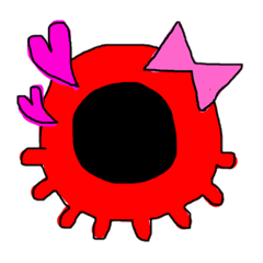 [LINEスタンプ] 絵文字的なタコ。