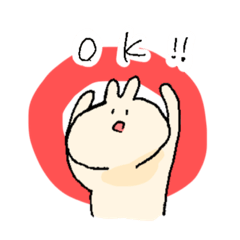 [LINEスタンプ] みんなのうさぽん。