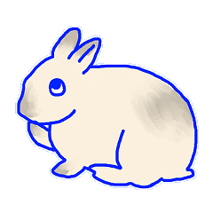 [LINEスタンプ] うさぎとどうぶつとせいかつ
