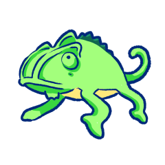 [LINEスタンプ] カメレオンのタカヘ fetchpriority=high