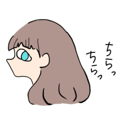 [LINEスタンプ] ゆるゆる女の子とカオス①