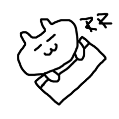 [LINEスタンプ] シンプルな落書き風うさぎ