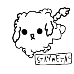 [LINEスタンプ] メタラーなひじき
