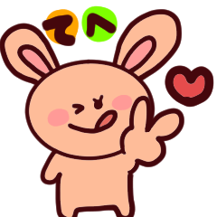 [LINEスタンプ] 毎日使えるうさぎのうさ子♬*.+゜ 