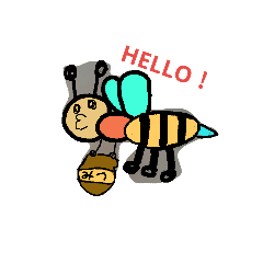 [LINEスタンプ] かわいい（？）昆虫スタンプ