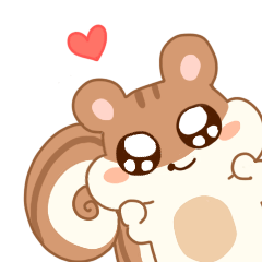 [LINEスタンプ] リスはどう？ "Ramjji"の幸せな一日