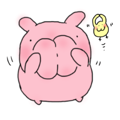 [LINEスタンプ] ケツうさぎ 
