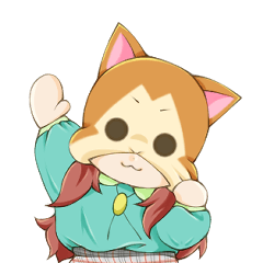 [LINEスタンプ] ねこ、かぶってます 