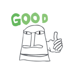 [LINEスタンプ] モアイであいさつ 