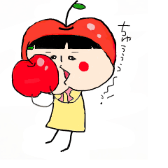 女の子にいろんな果物を与えています