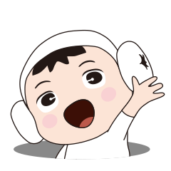 [LINEスタンプ] Remy likes sheep's shape towel hat