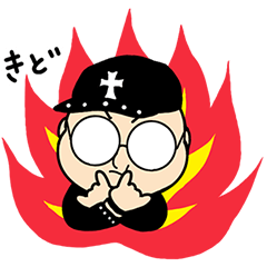 [LINEスタンプ] メタボなヘビメタおじさん2※きどさん専用