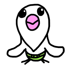 [LINEスタンプ] 文鳥のお宿へいらっしゃいませ