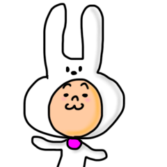 [LINEスタンプ] うさぎのうさたろう。