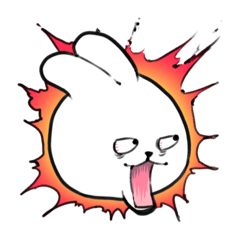[LINEスタンプ] 小にくたらしいうさぎ