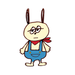 [LINEスタンプ] けだるげな うさぎの日常 