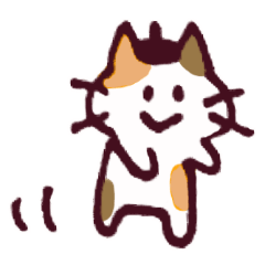 [LINEスタンプ] 三毛猫のロロちゃん