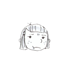 [LINEスタンプ] ほっぺ膨らませる人