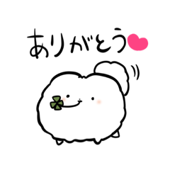 [LINEスタンプ] ゆるい白ポメちゃん
