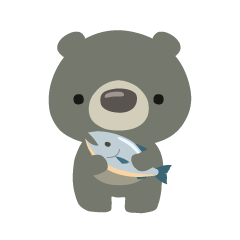 [LINEスタンプ] くくまるとササケ