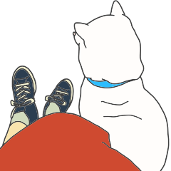 [LINEスタンプ] 白柴犬のいちねんの画像（メイン）