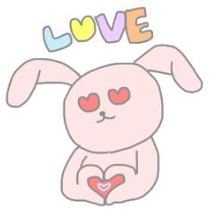 [LINEスタンプ] たぶんうさぎかな？